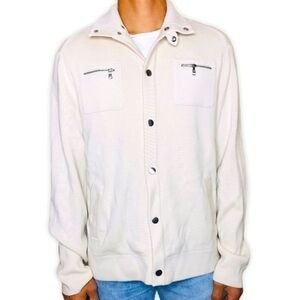 𝅺banana Republic Wool Men’s Sweater Style Jacket